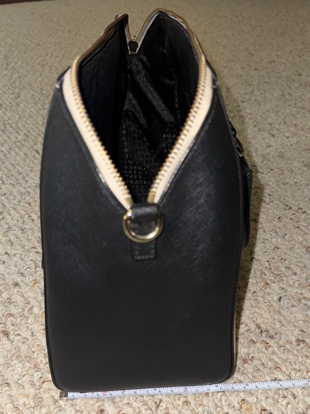 Kate Spade Tilden Place Pippa Almondine/Black Handbag - Picture 9 of 11